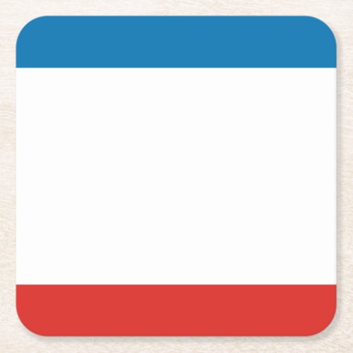Crimea Flag Square Paper Coaster