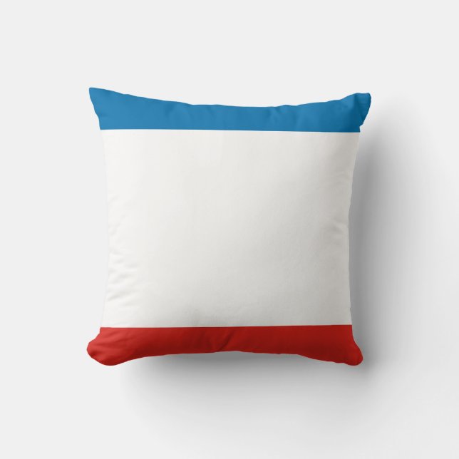 Crimea Flag Throw Pillow (Front)