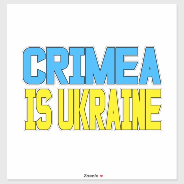 Crimea is Ukraine Sticker (Sheet)