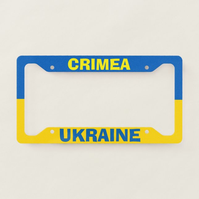Crimea Ukraine License Plate Frame (Front)