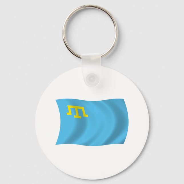 Crimean Tatars Flag Keychain (Front)