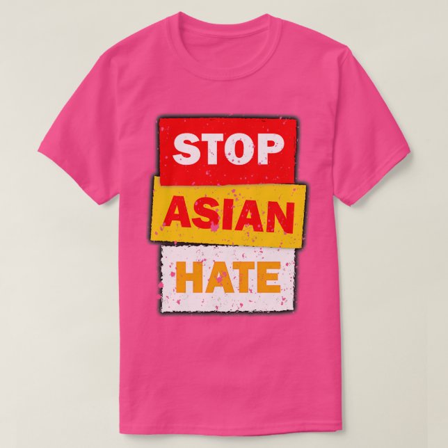 Crimes asian community supporter Stop Asian Hate 1 T-Shirt (Design Front)
