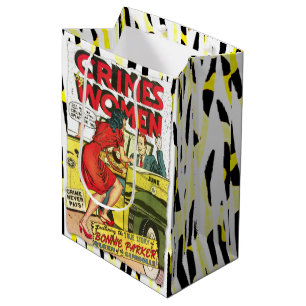 Crimes by Women #1 Golden Age Comic Book Cover Medium Gift Bag