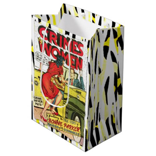 Crimes by Women 1 Golden Age Comic Book Cover Medium Gift Bag
