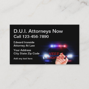 Criminal Defense Attorney Business Cards