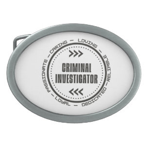 Criminal Investigator Belt Buckle