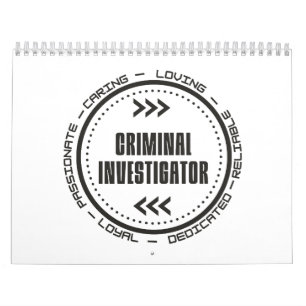 Criminal Investigator Calendar