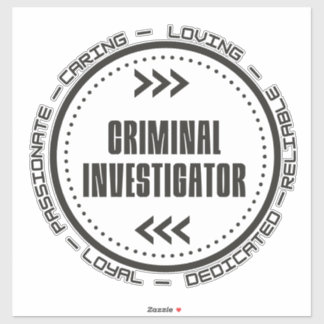 Criminal Investigator Sticker