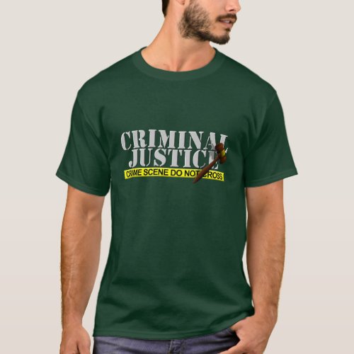 Criminal Justice Crime Scene Do Not Cross T_Shirt