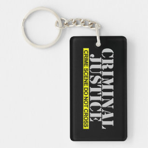 Criminal Justice (Customizable) Keychain