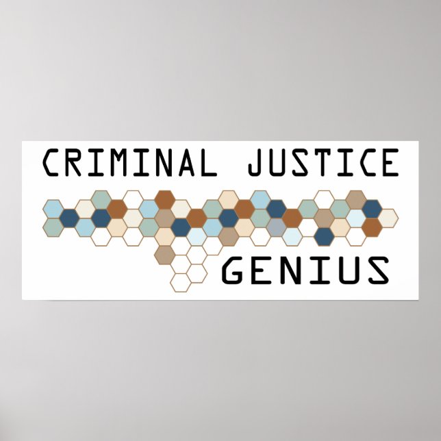 Criminal Justice Genius Poster (Front)
