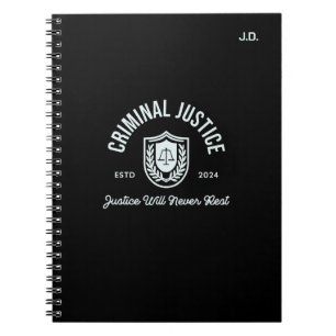 Criminal Justice Graduation 2024 "Customizable" Notebook