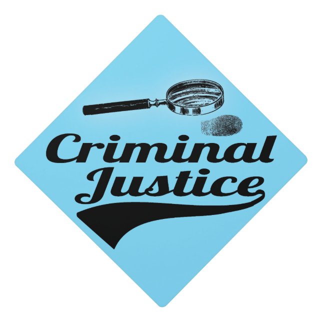 Criminal Justice Graduation Cap Topper (Front)