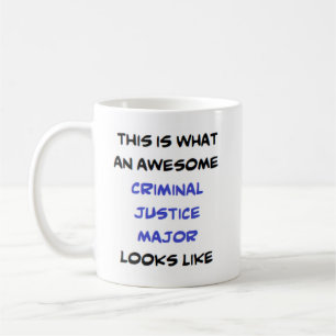 criminal justice major, awesome coffee mug