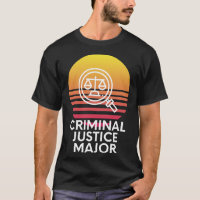 Criminal Justice Major Colorful Sunset College Stu