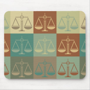Criminal Justice Pop Art Mouse Pad
