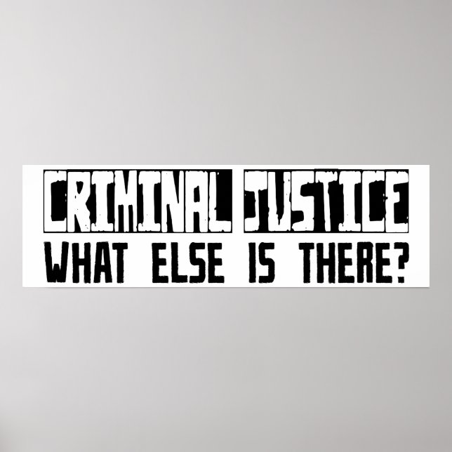 Criminal Justice What Else Is There? Poster (Front)
