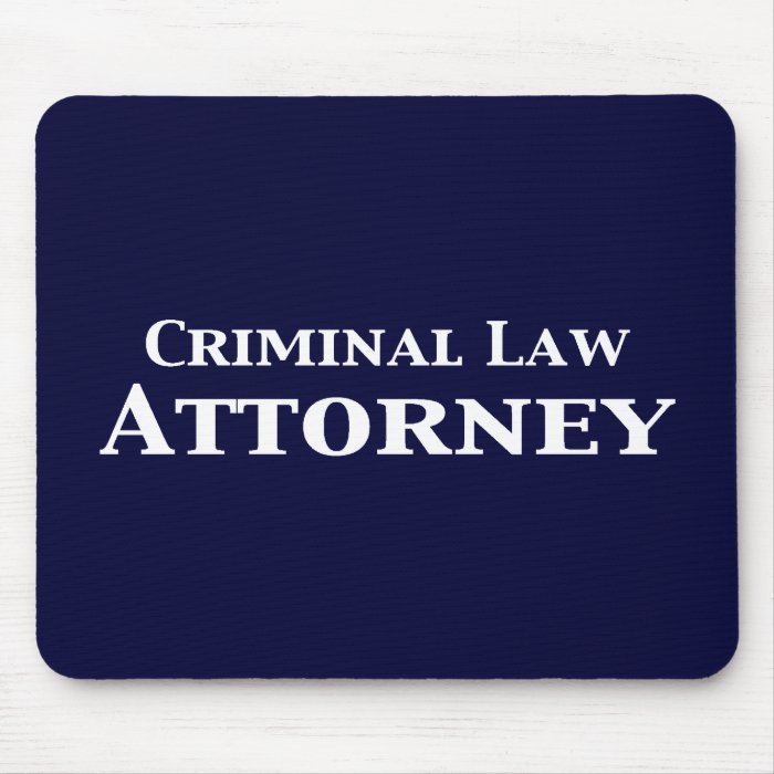 Criminal Law Attorney Gifts Mousepads