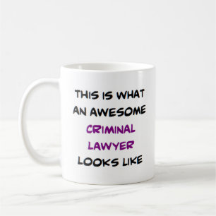 criminal lawyer, awesome coffee mug