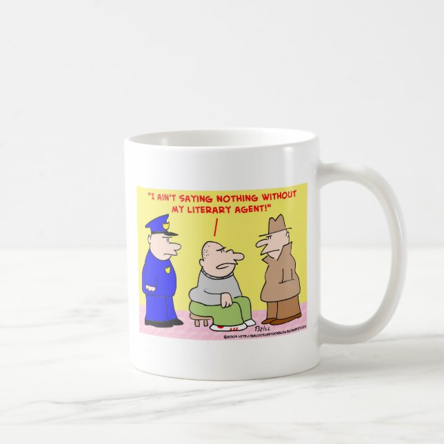 criminal literary agent coffee mug (Right)