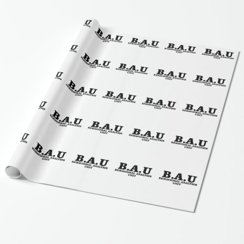 Criminal Minds BAU Behavioral Analysis Unit Shirts Wrapping Paper