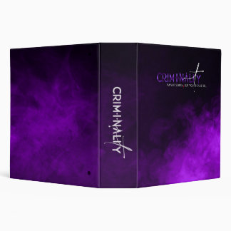CriminaliTy Case Files Binder