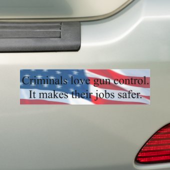 Adesivo Criminals Love Gun Control - 2A Second Amendment Vinyl Decal