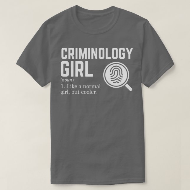 Criminology Girl2 T-Shirt (Design Front)
