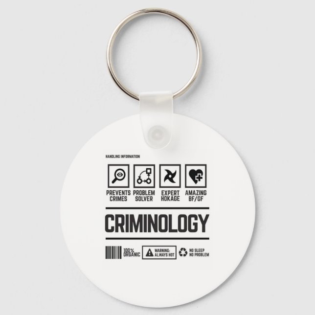 criminology keychain (Front)