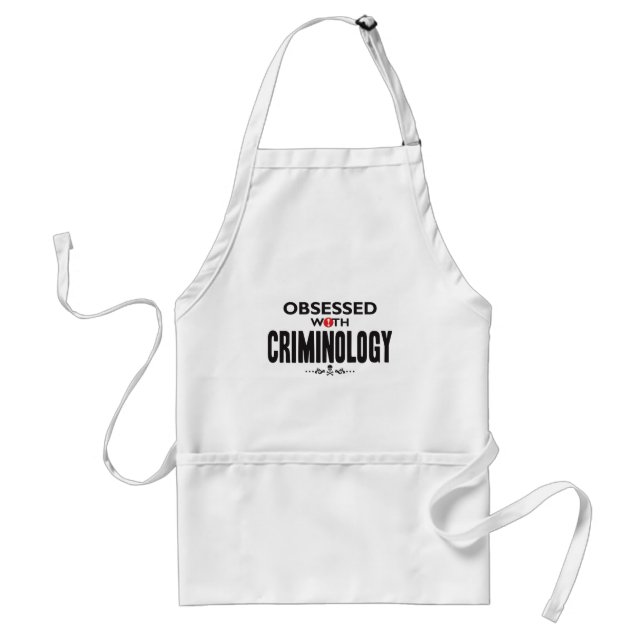 Criminology Obsessed Adult Apron (Front)