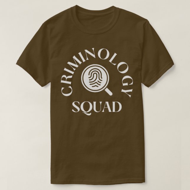 Criminology Squad1 T-Shirt (Design Front)