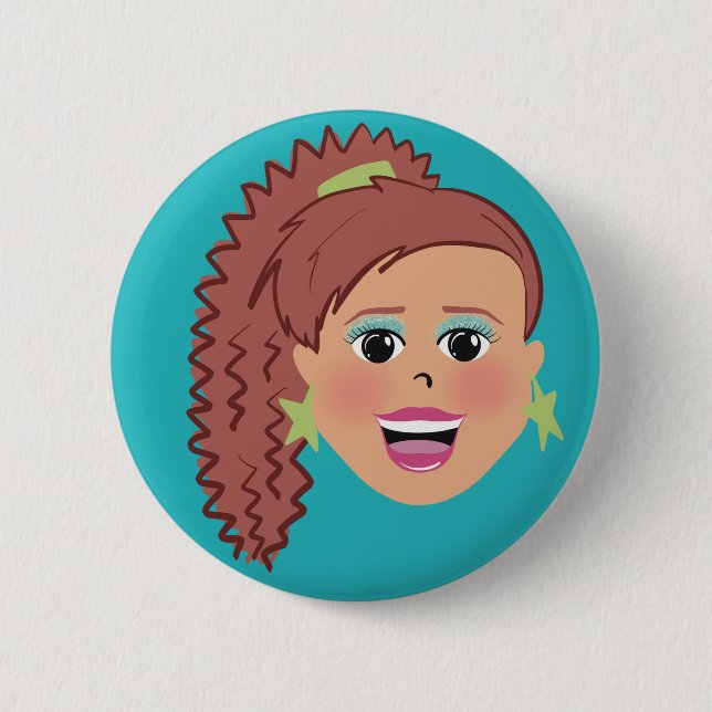 Crimped side pony button (Front)