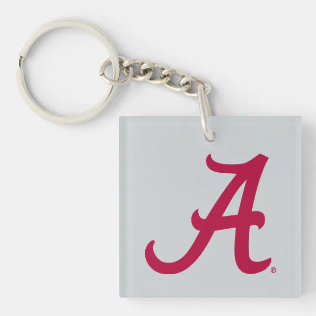 Crimson Alabama A Keychain | Zazzle