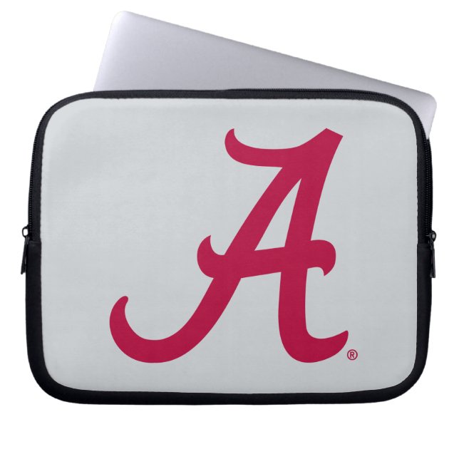 Crimson Alabama A Laptop Sleeve (Front)