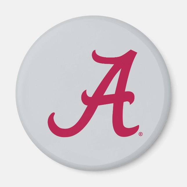 Crimson Alabama A Magnet (Front)