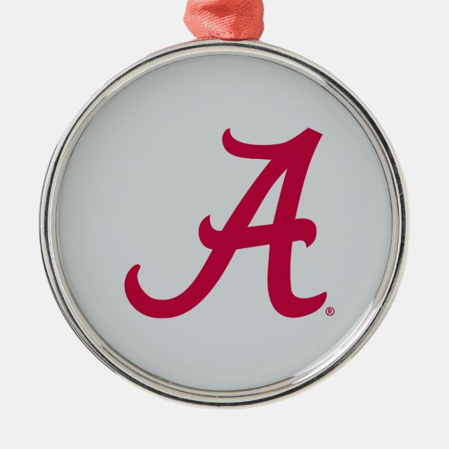Crimson Alabama A Metal Ornament (Front)