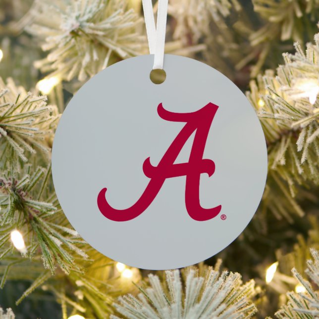 Crimson Alabama A Metal Ornament (Insitu)