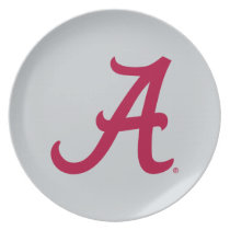 Crimson Alabama A Plate