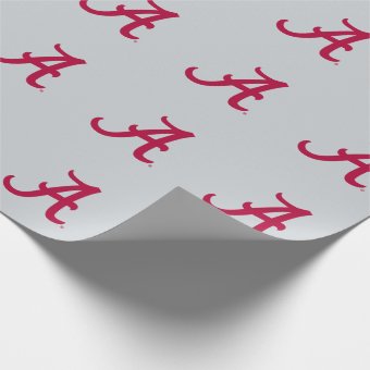 Crimson Alabama A Wrapping Paper | Zazzle