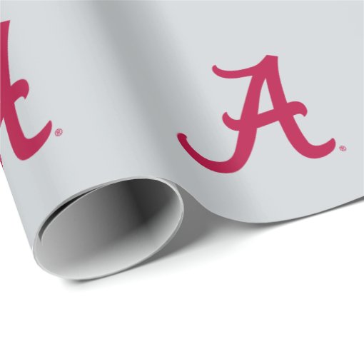 Crimson Alabama A Wrapping Paper | Zazzle