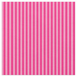 Crimson and Carnation Pink Stripes Fabric