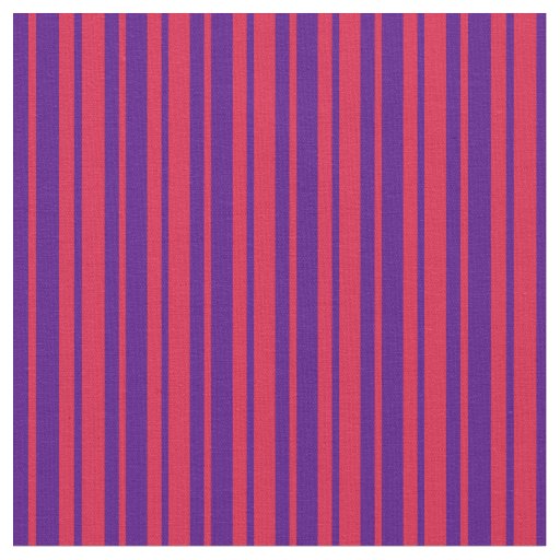 Crimson and Indigo Stripes/Lines Pattern Fabric