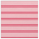 [ Thumbnail: Crimson and Light Pink Pattern of Stripes Fabric ]