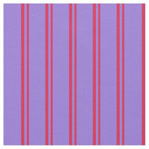 Crimson and Purple Colored Stripes Fabric
