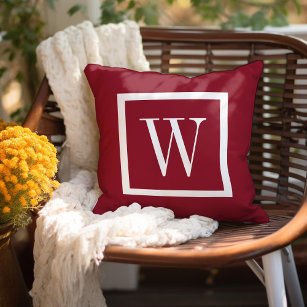 Monogram Letter A Outdoor Throw Pillow Covers Black Letter Sunflower Flower  Waterproof Throw Pillowcase 18x18in Farmhouse Inspired Monogram Accent