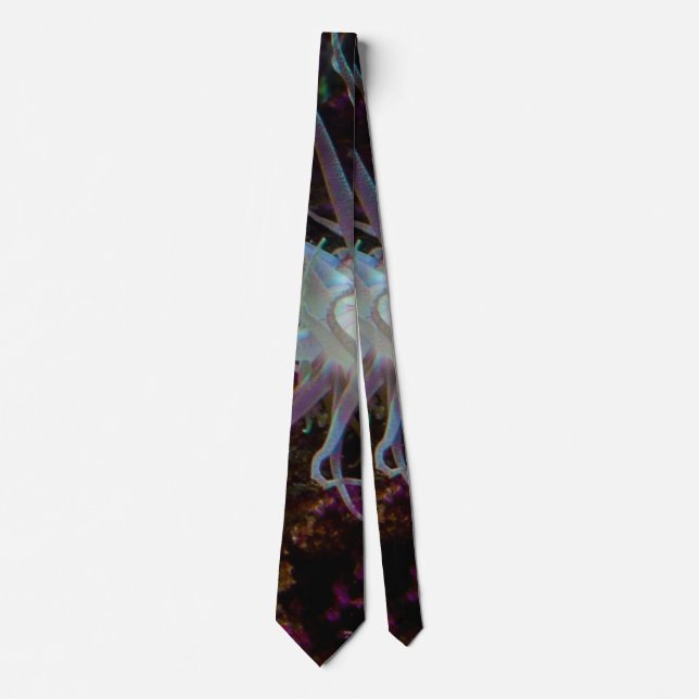 Crimson Anemone Neck Tie (Front)