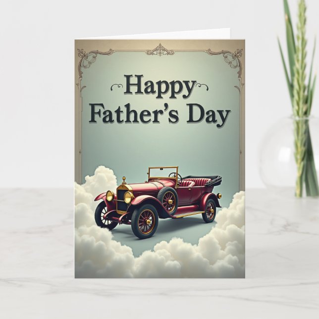 Crimson Auto Sweet Fathers Day Card (Front)