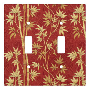 Crimson Bamboo East Asian (1) Light Switch Cover