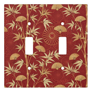 Crimson Bamboo East Asian (2) Light Switch Cover