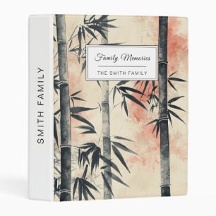 Crimson Bamboo Serenity Ink Wash Mini Binder